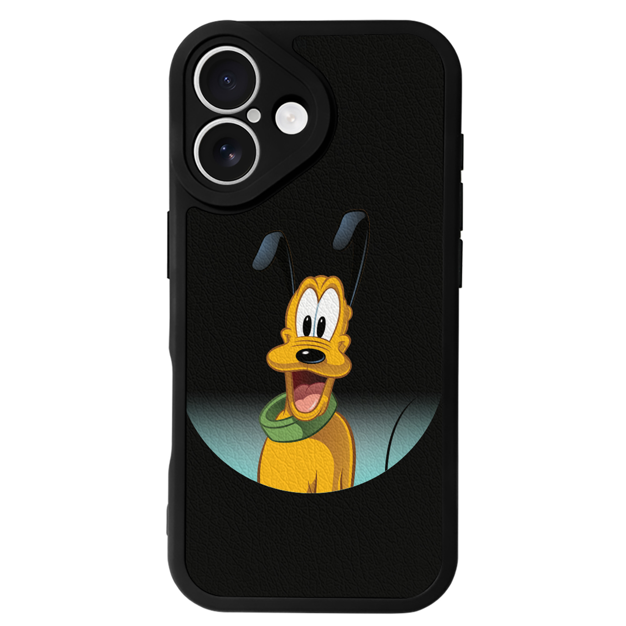 （画像用） ミッキーマウス Mickey Mouse 【iPhone 16シリーズ対応】シリコンスマホケース（レザー調） 材質：シリコン
